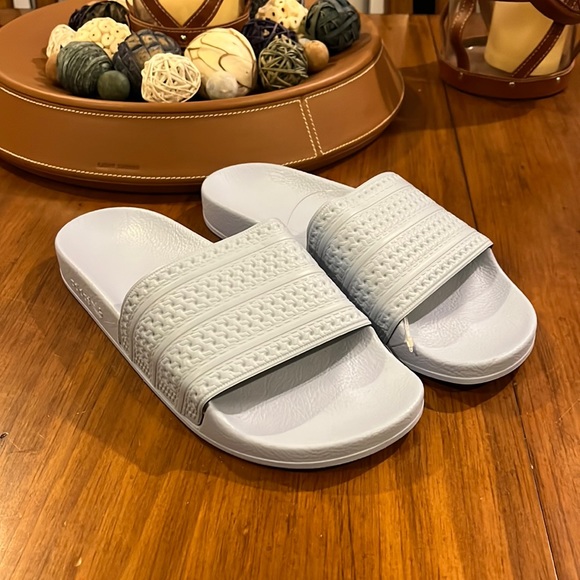 Adidas Adilette slides sandals new shoes blue flip flop Italy BA7539 Mens Size 4 main image 14